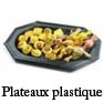 plats et plateaux service buffet plastique